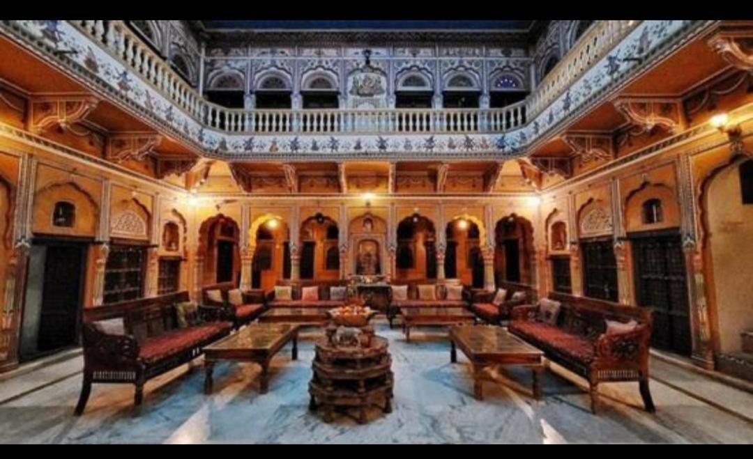 Hotel Mandawa Haveli Bagian luar foto