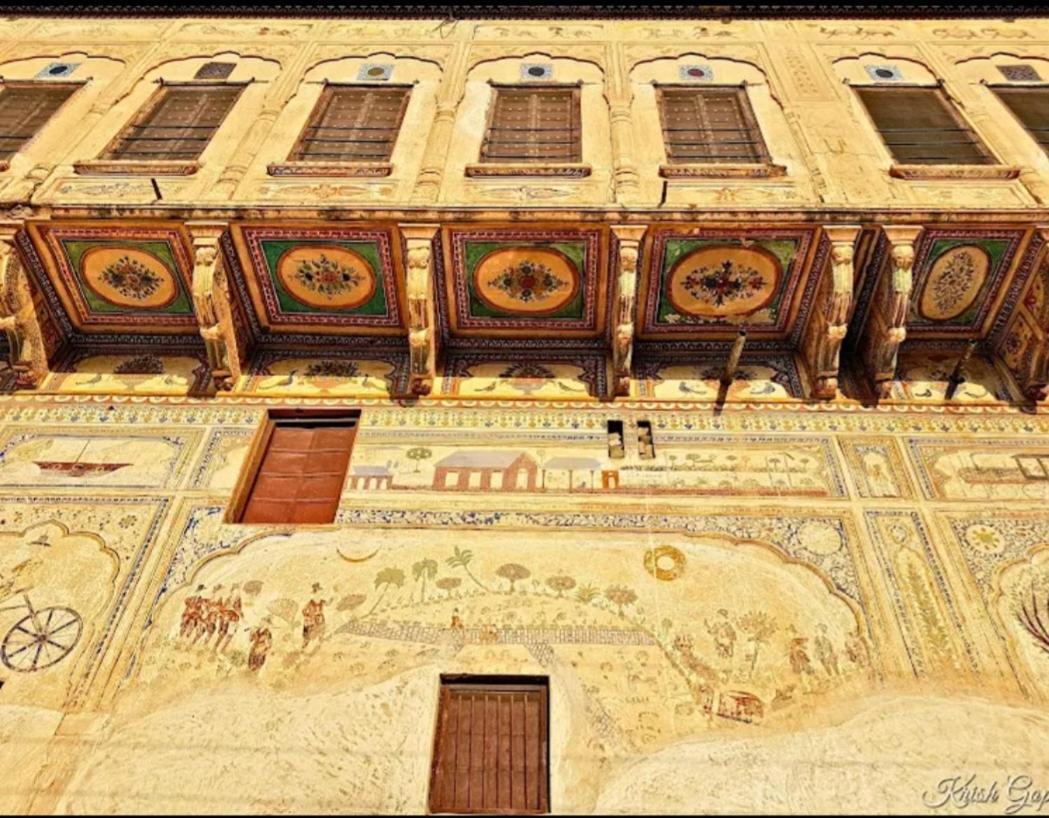 Hotel Mandawa Haveli Bagian luar foto