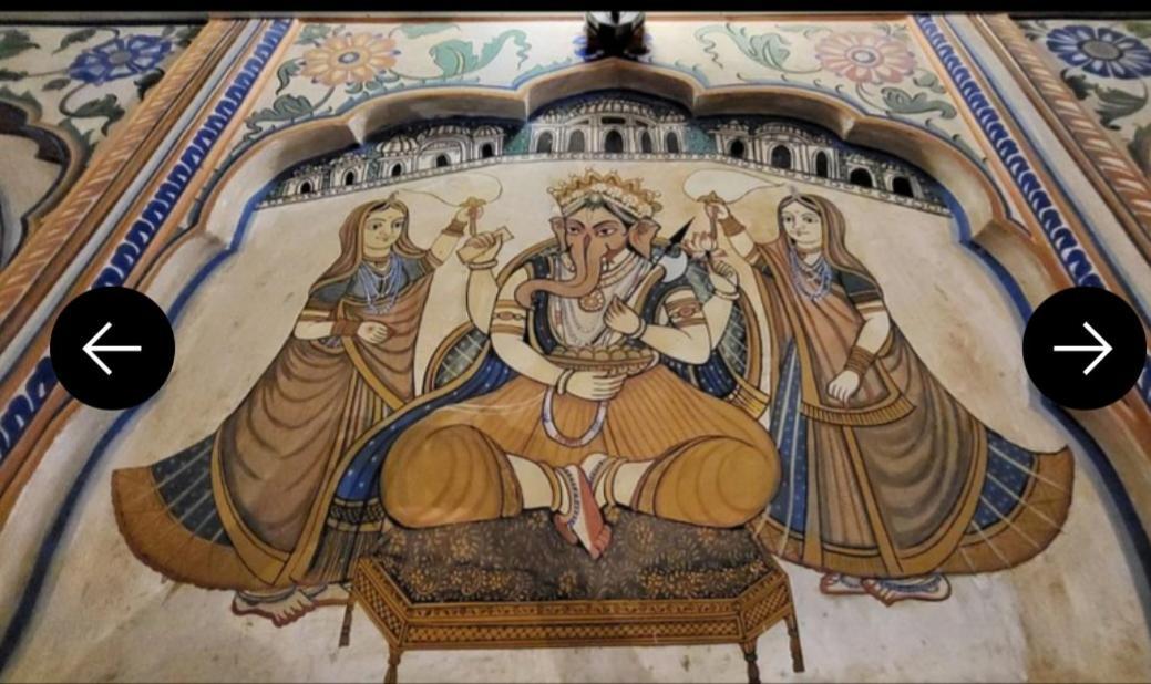 Hotel Mandawa Haveli Bagian luar foto