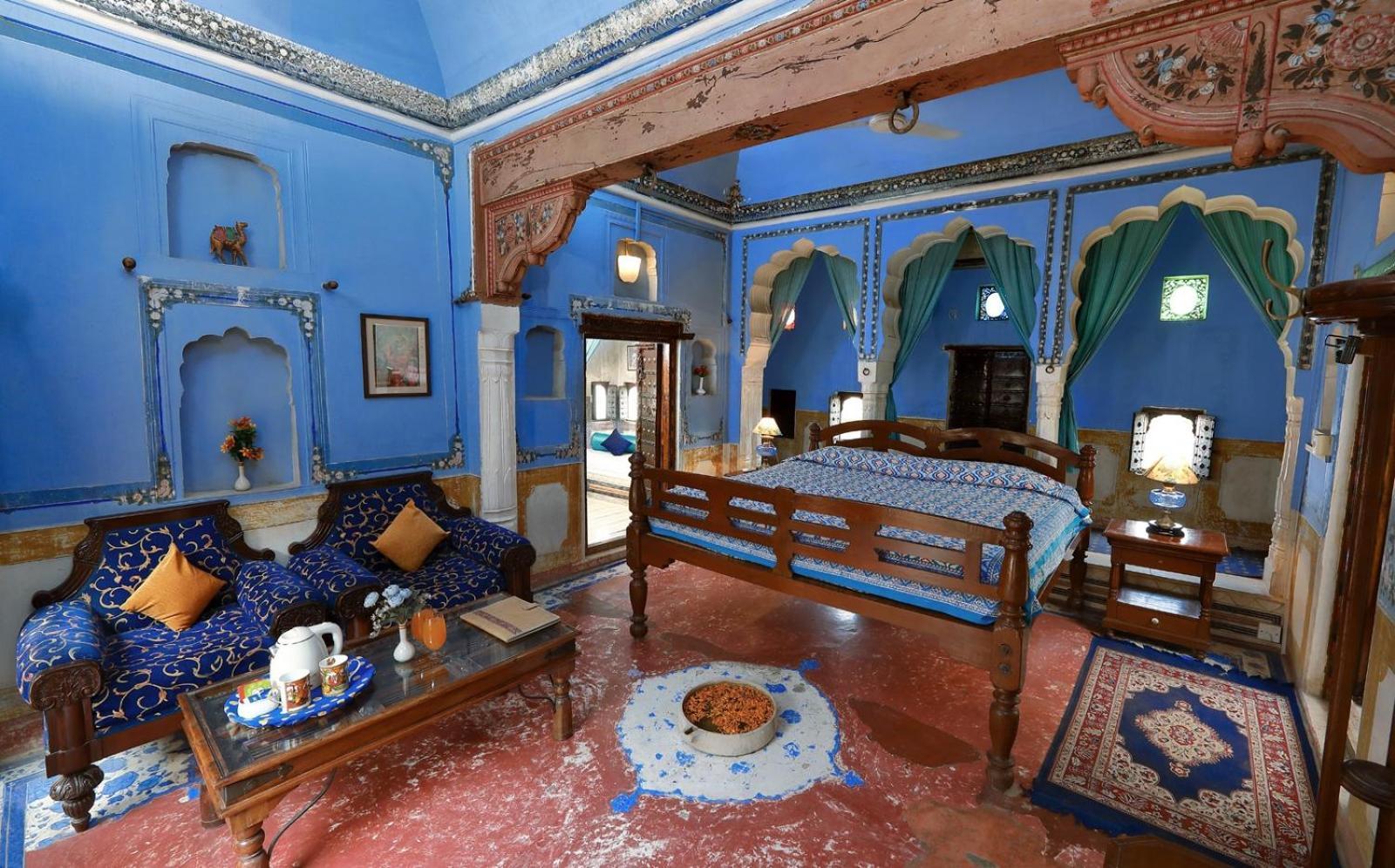Hotel Mandawa Haveli Bagian luar foto