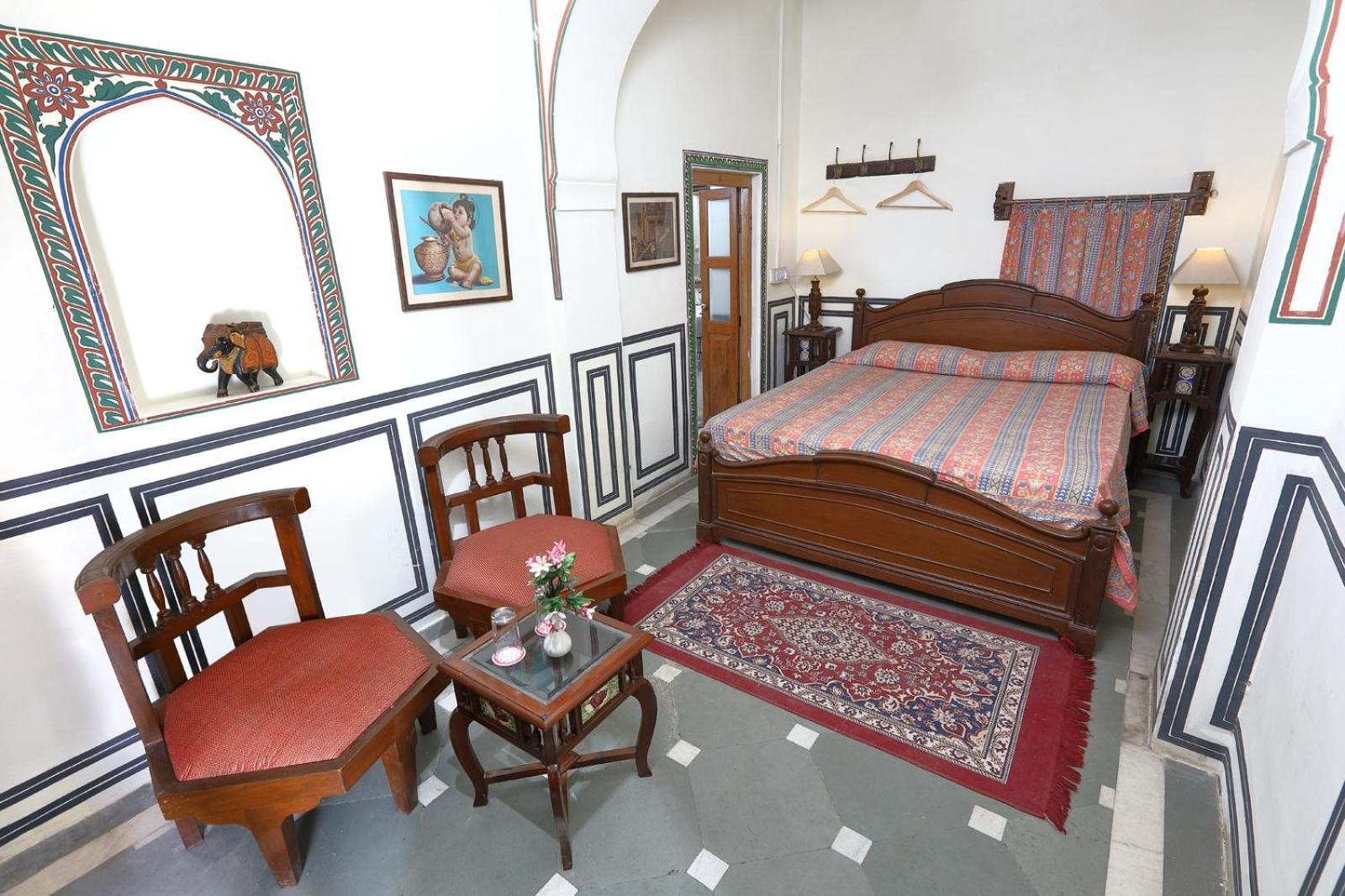 Hotel Mandawa Haveli Bagian luar foto